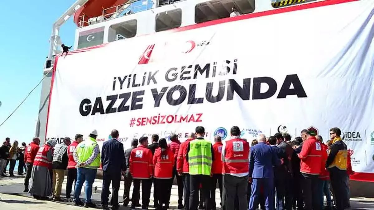 Türkiye'den 8'inci Gemi Gazze İçin Yola Çıkıyor