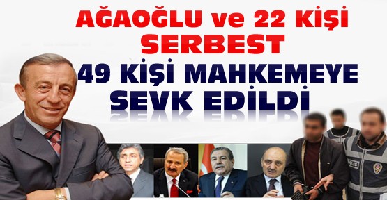 Ali Ağaoğlu ve 22 Kişi Serbest 49 Kişi Mahkemeye Sevk Edildi