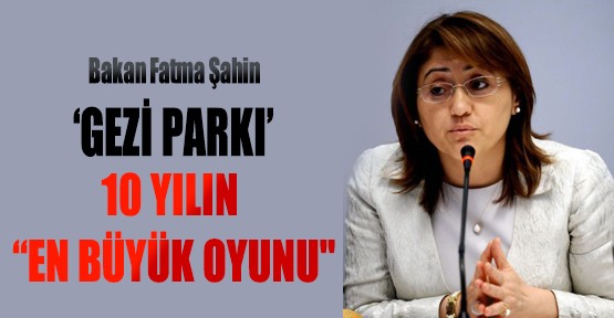 Bakan Şahin: Gezi Parkı 10 Yılın En Büyük Oyunu