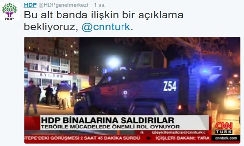 CNN Türk HDP'den özür diledi