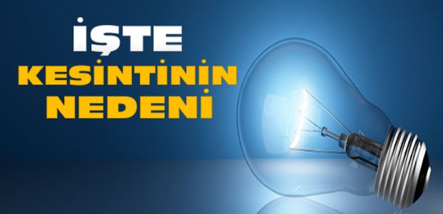 Elektrik Kesintisinin Nedeni Açıklandı