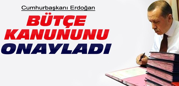 Erdoğan 2016 Bütçe Kanununu Onayladı