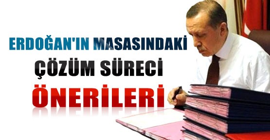 Erdoğan'ın Masasındaki Çözüm Süreci Önerileri