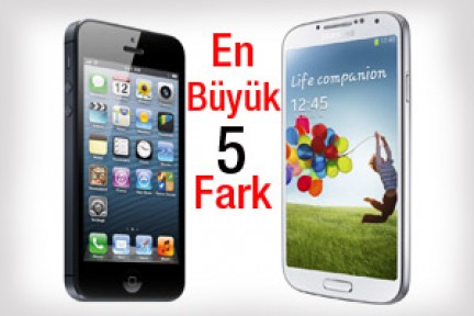 Galaxy S4'te Olup iPhone 5'te Olmayan En Önemli 5 Özellik