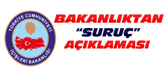 İçişleri Bakanlığından Suruç'taki Patlama Açıklaması