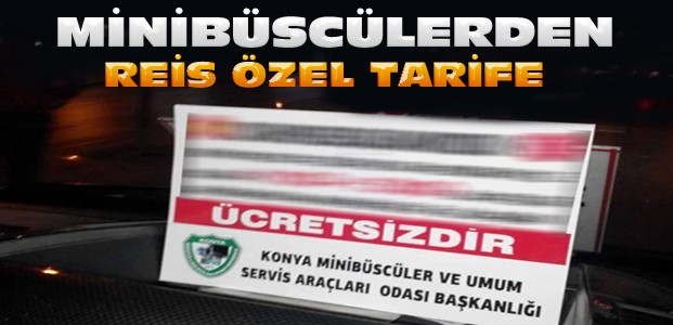 Konya Minibüsçülerinden Erdoğan Jesti