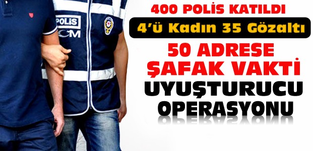 Konya'da 400 Polisli Uyuşturucu Operasyonu