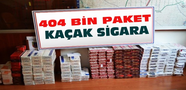 Konya'da 404 Bin 500 Paket Kaçak Sigara Ele Geçirildi