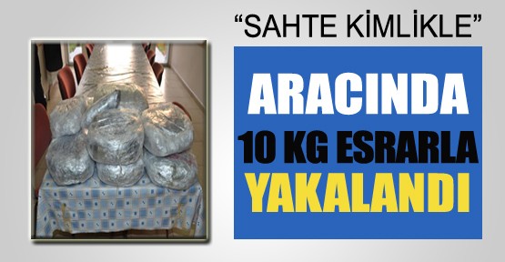 Konya'da Aracında 10 kg Esrarla Yakalandı