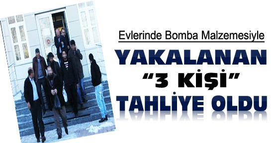 Konya'da bomba malzemesiyle yakalanan 3 kişi tahliye edildi