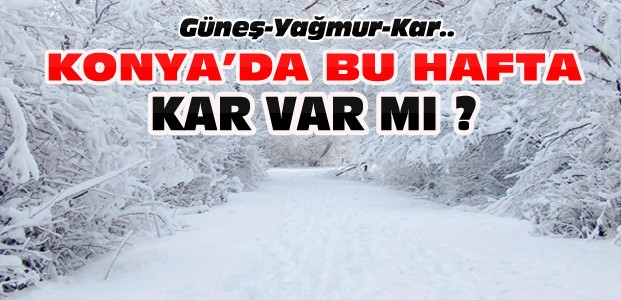 Konya'da Bu Hafta Kar Yağışı var mı?