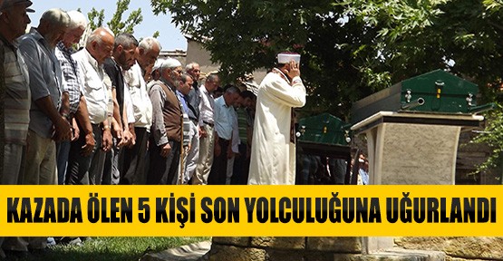 Konya'da Kazada Hayatını Kaybeden Aynı Aileden 5 Kişi Son Yolculuklarına Uğurlandı!