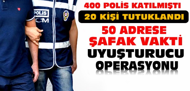 Konya'daki 400 Polisli Operasyonda 20 Tutuklama