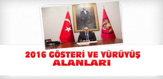 Konya'nın 2016 Gösteri ve Yürüyüş Alanları Belirlendi