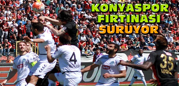 Konyasporu Eskişehirspor da durduramadı