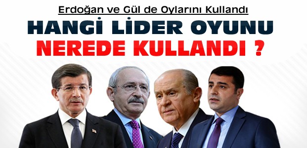 Siyasi Liderler Oylarını Kullandı