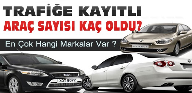 Trafiğe Kayıtlı Kaç Araç Var? En Çok Hangi Marka Var?