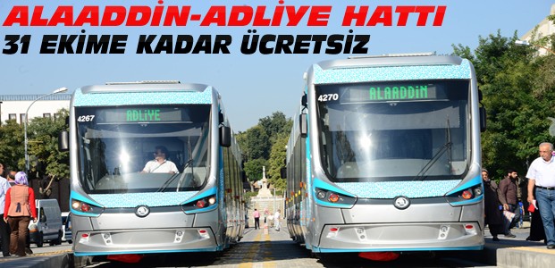 Tramvay Seferleri Ekim Sonuna Kadar Ücretsiz