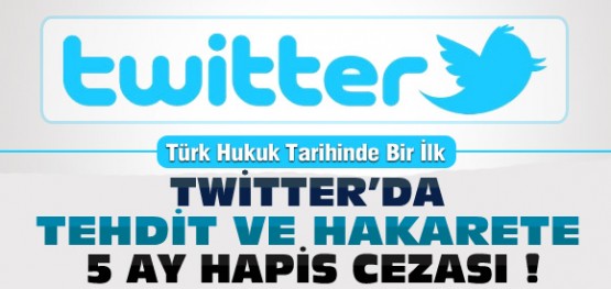 Twitter'da Hakaret ve Tehditli Yazıya 5 Ay Hapis Cezası Verildi