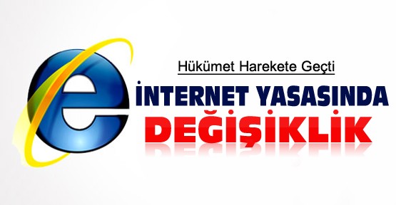 Yeni internet yasasında değişiklik